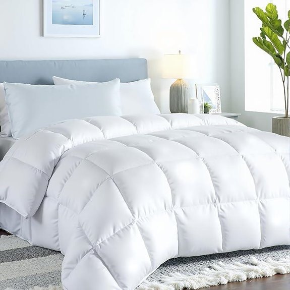 luxury queen comforter with tabs