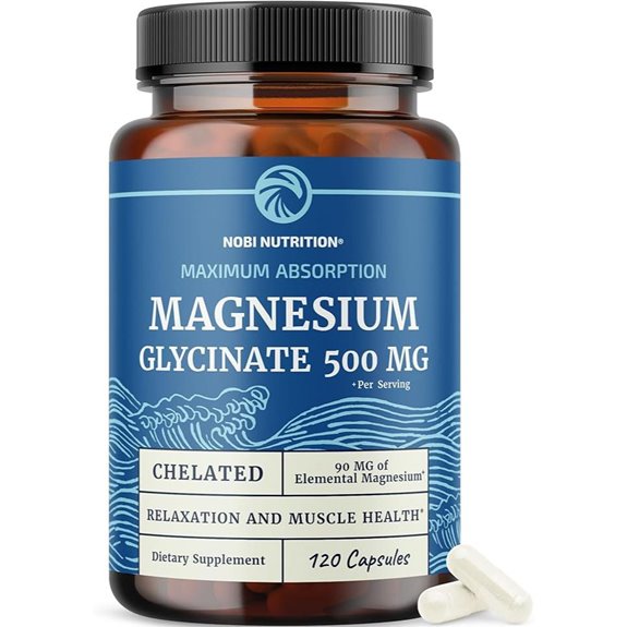 Magnesium Glycinate 500mg Supplement for Relaxation