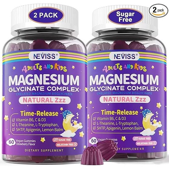 Magnesium Glycinate Gummies for Sleep & Relaxation (2-Pack)