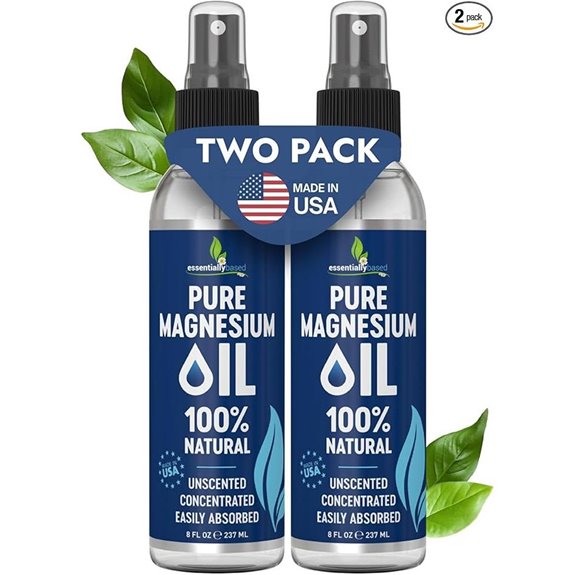 Pure Magnesium Oil Spray 8oz 2 Pack