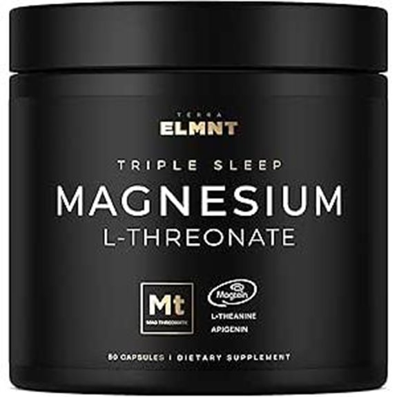Triple Sleep Magnesium Supplement Capsules