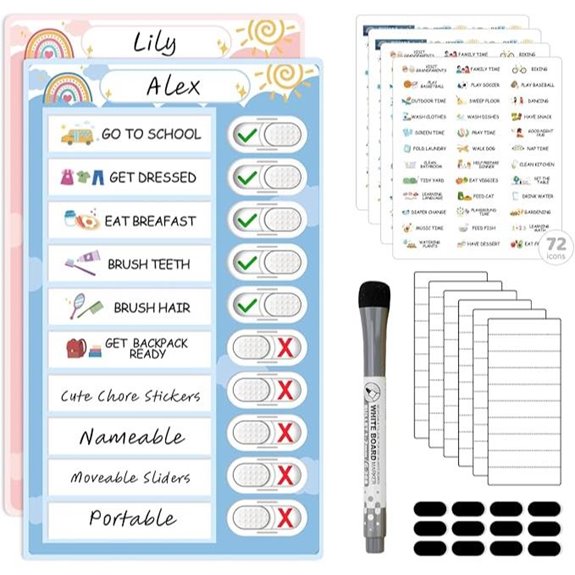magnetic kids chore chart