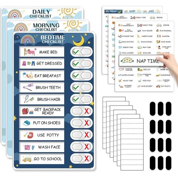 magnetic kids routine chart