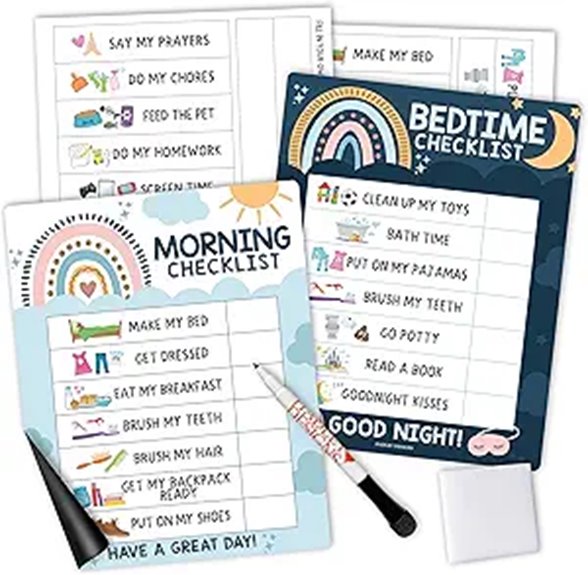 magnetic kids routine chart