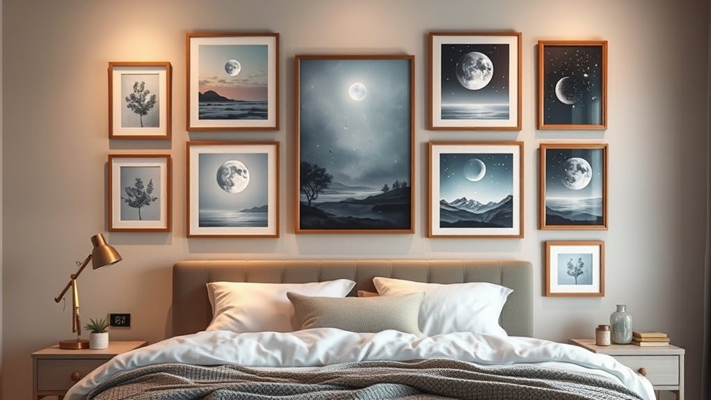 matching calming bedroom decor