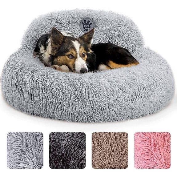 PetJett Calming Dog Bed Medium 30 Plush Washable
