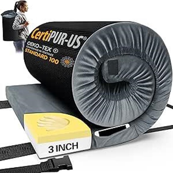 CYMULA Memory Foam Camping Mattress Pad (3-inch)