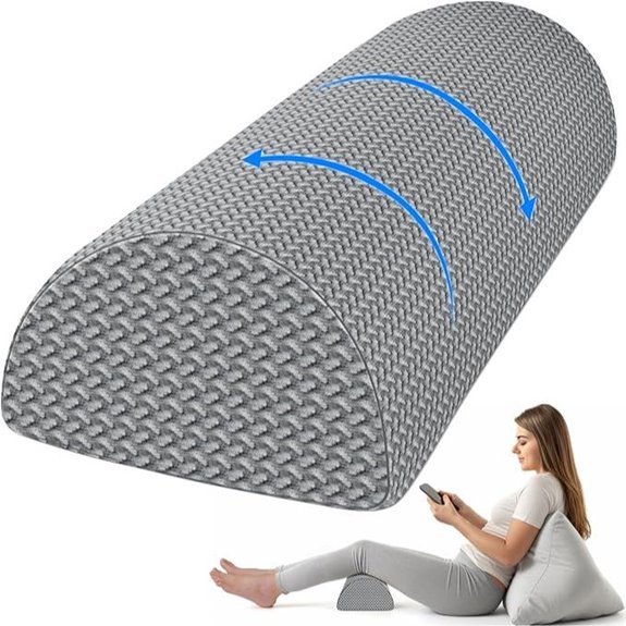 Knee Pillow for Back Sleepers with Memory Foam