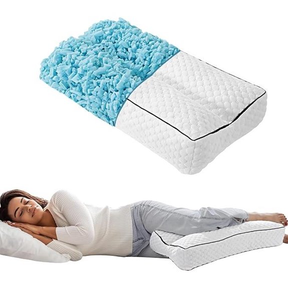 HOMBYS Memory Foam Knee Pillow for Side Sleepers