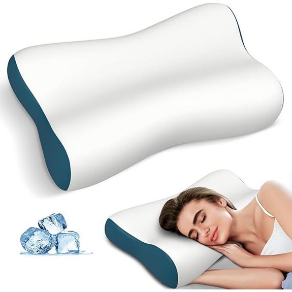 Ergonomic Memory Foam Neck Pillow for Sleep Support