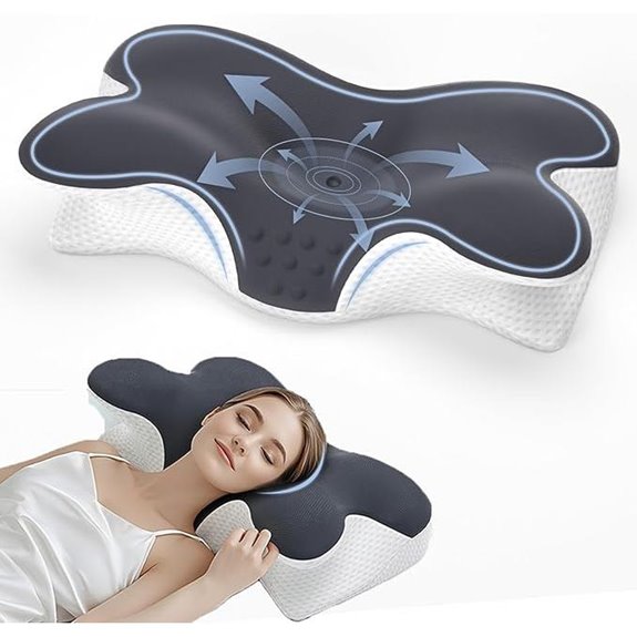 Cervical Memory Foam Neck Pillow for Pain Relief