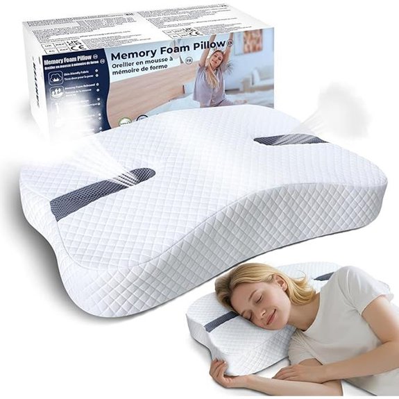 SAHEYER Anti-Snoring Memory Foam Pillow for Side Sleepers