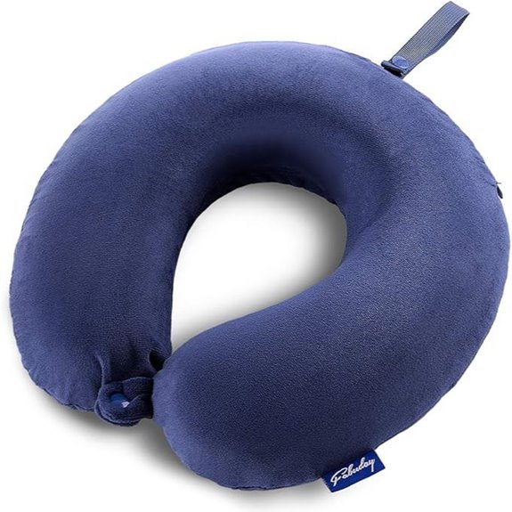Fabuday Travel Pillow with Memory Foam and Snap Strap
