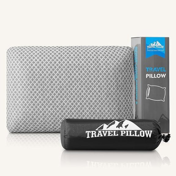 Travel Pillow Memory Foam Compact Breathable Cover
