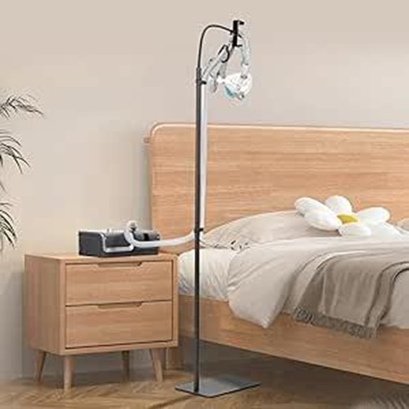 All-Metal CPAP Hose Holder with Aluminum Hook