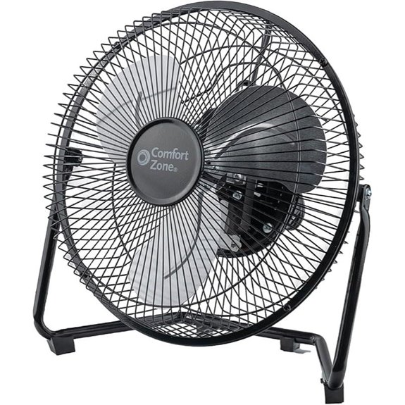 Comfort Zone 9 Metal Desk Fan with Tilt