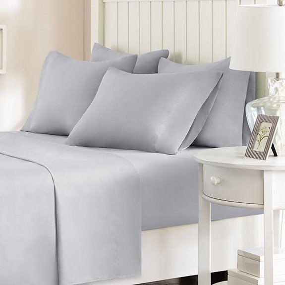 Comfort Spaces Microfiber 6-Piece Queen Sheet Set
