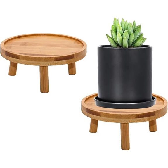 mid century plant stand set