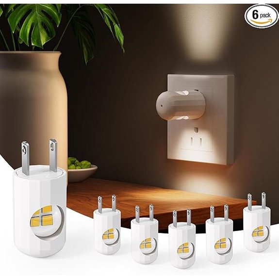 6 Pack Mini LED Night Lights with Dusk to Dawn