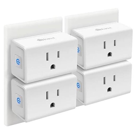 Kasa Smart Plug Mini 15A 4-Pack Wi-Fi Alexa