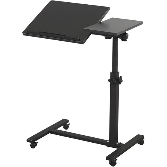 TigerDad Overbed Laptop Stand with Wheels and Adjustments