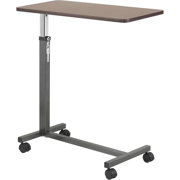 Drive Medical Overbed Table with Wheels