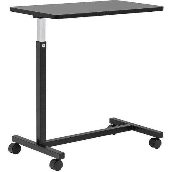 Adjustable Overbed Table on Wheels