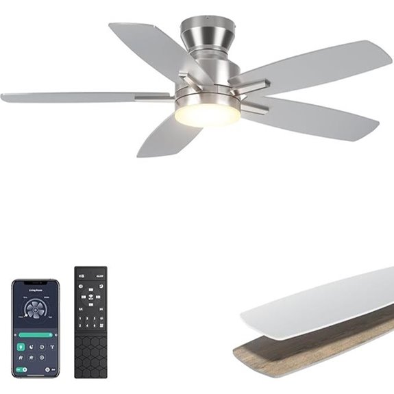 Ohniyou 42 Modern Ceiling Fan with Lights and Remote