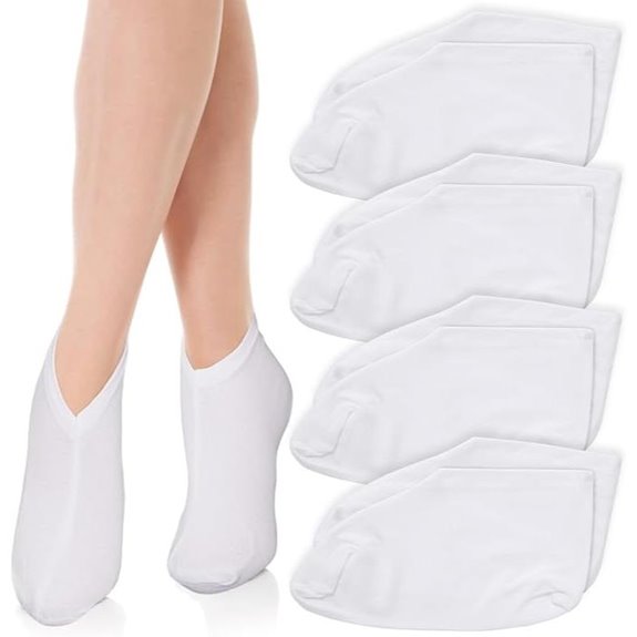 8 Pcs Moisturizing Cotton Foot Socks for Women