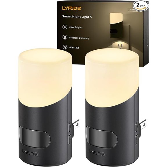 Lyridz Motion Sensor LED Night Lights (2 Pack)