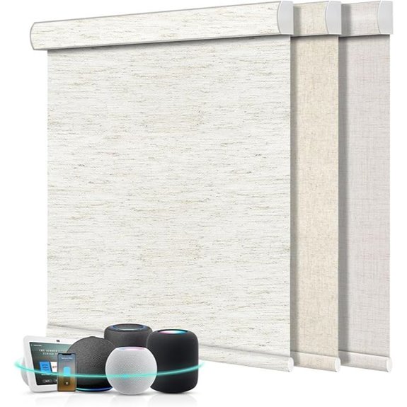 Aprilsmart Motorized Blackout Blinds with Remote