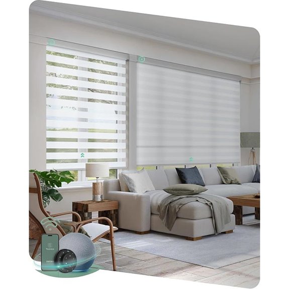 Yoolax Motorized Smart Blinds with Remote and Voice Control