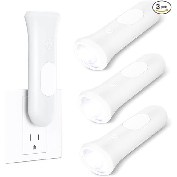 4-in-1 Rechargeable Emergency Wall Light Set