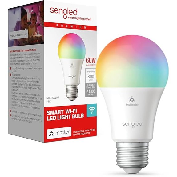 Sengled Matter Multicolor Smart LED Bulb (A19)