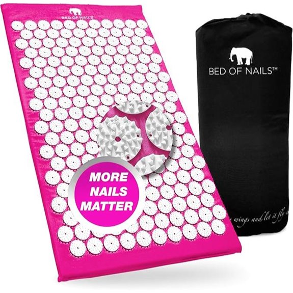 Bed of Nails Acupressure Mat with Pressure Points