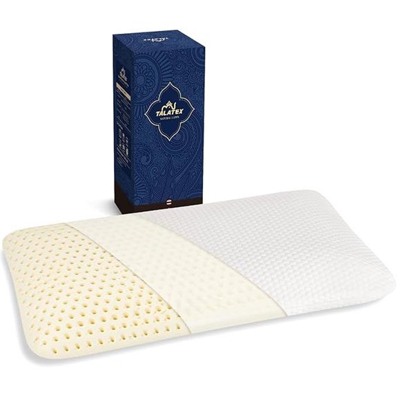 Talatex Natural Latex Flat Pillow for Sleep Support