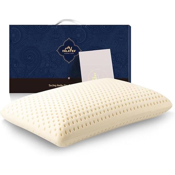 Talatex 100% Natural Latex Pillow with Removable Cover