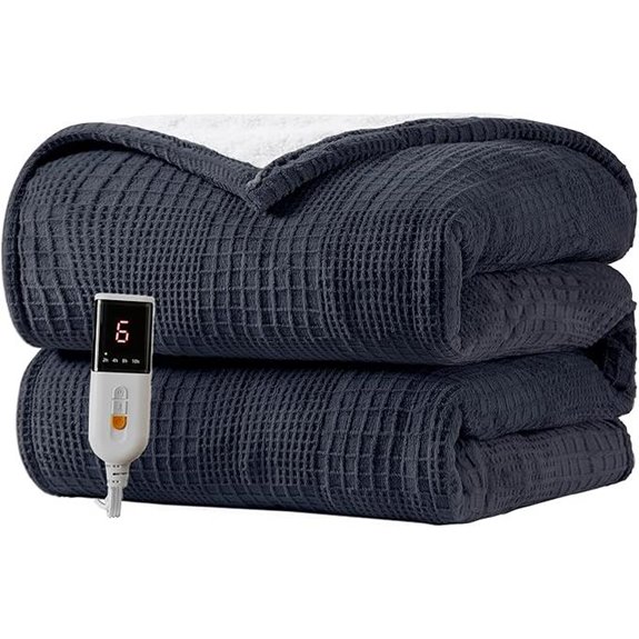 Heated Electric Blanket Throw with 9 Heat Settings