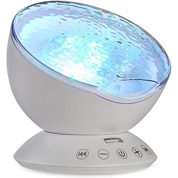 TOMNEW Ocean Wave Projector Night Light with Remote