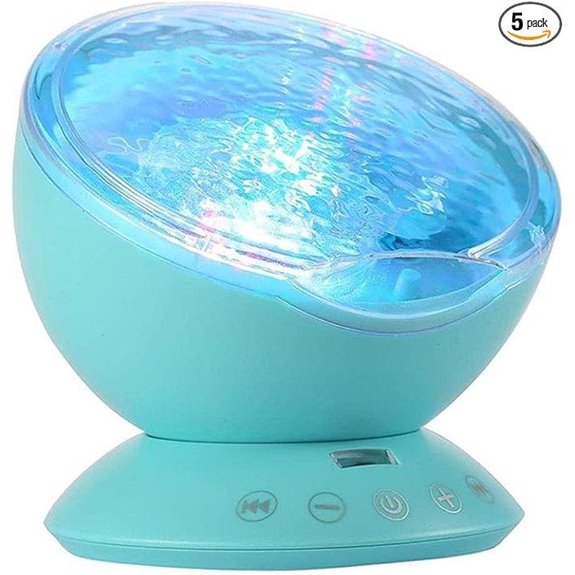 TOMNEW Ocean Wave Night Light Projector with Sound