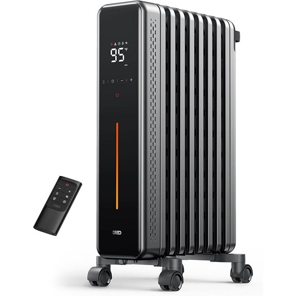 Dreo Oil Filled Radiator Heater with Remote 1500W