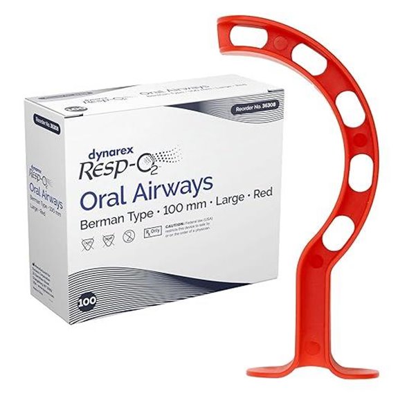 Dynarex Berman Oral Airway Assist Device 100mm 100 Count