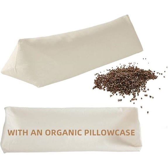 LOFE Buckwheat Pillow with Organic Pillowcase