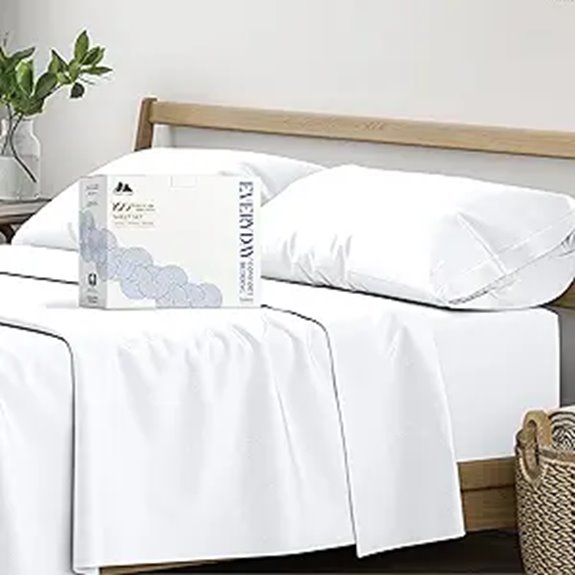 Mayfair Organic Cotton Percale Sheets (Full 4-Piece)