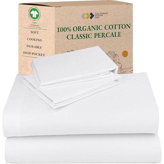 California Design Den Queen Organic Cotton Sheet Set