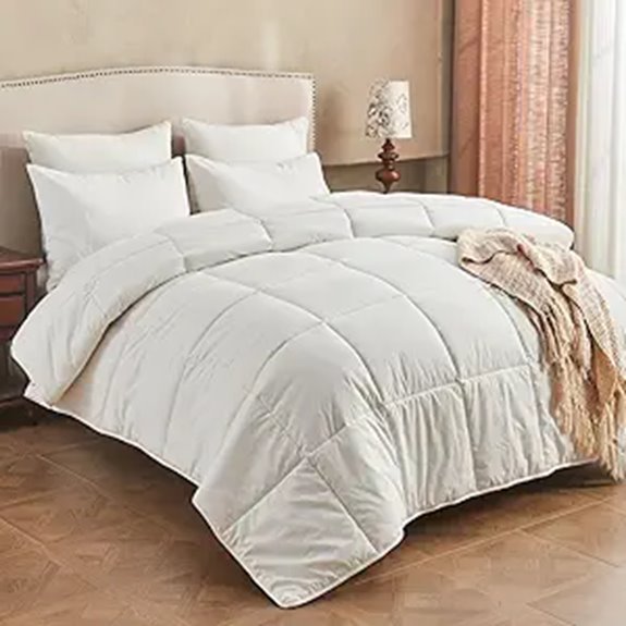 Climaloft Wool Comforter King Organic Cotton Hypoallergenic