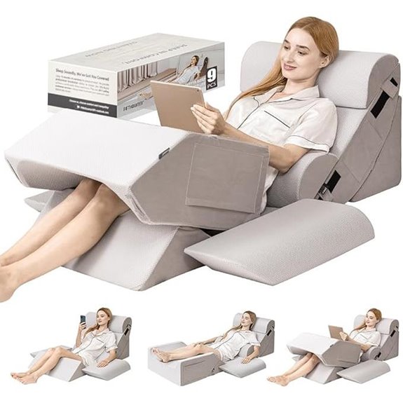 Orthopedic Bed Wedge Pillow Set for Recovery