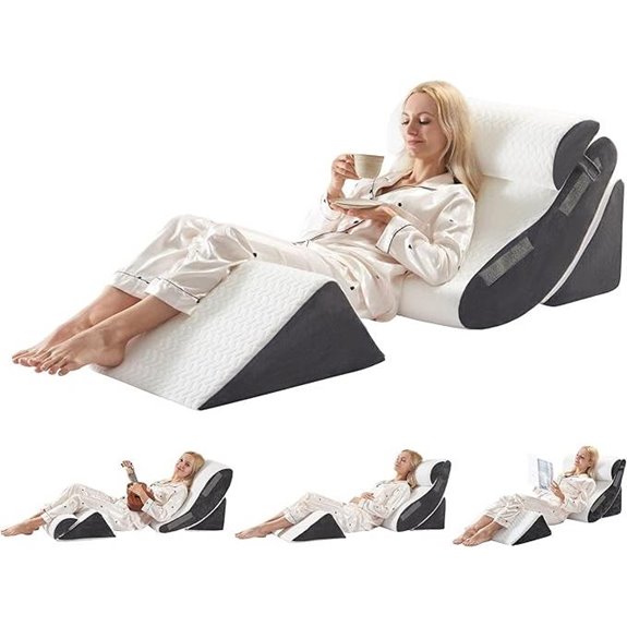 Orthopedic Wedge Pillow Set for Sleep and Pain Relief