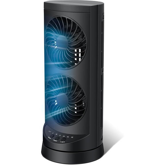 Personal Tower Cooling Fan with Oscillation and Timer