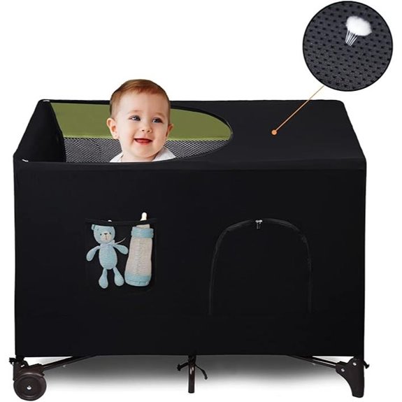 Crib Blackout Cover for Pack N Play